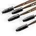 Bluelans® 5 x Professional Dual Precision Eyebrow Brushes, Flat Angled Eye Brow Brush with Spoolie Makeup Tool