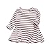 Produktbild Babykleidung Mädchen Kleider,Sunday Kleinkind Mädchen Gestreift Langarm Kleid T-Shirt Kleid Herbst Winter Kleidung Outfits