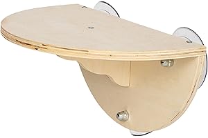 BBBABESLK Percha Para Ventana De Gato - Hamaca Para Gato Para Ventana | Percha De Madera Para Ventana Para Gatitos, Estante De Madera Para Gatos, Asiento De Escalada Con 3 Ventosas, Estante Para Gatos Montado E