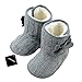 xhorizon TM FLK Baby Girls Kids Bow Knit Woolen Warm Soft Winter Toddler Boots Shoes Gift