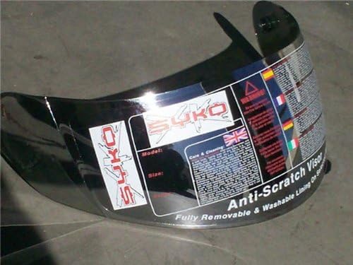 Syko Comet / Flash / Yakuza Replacement Shield/Visor Silver Chrome Mirror