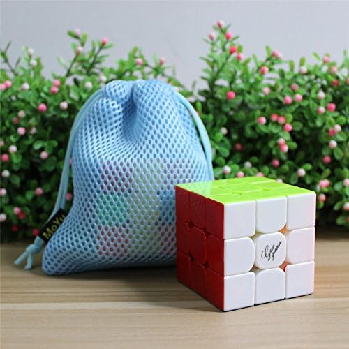 New MoYu GuoGuan YueXiao 3x3x3 Magic Cube Speed Puzzle Cube smooth turning Cube Toy Magic Cube + One Cube Bag (Stickerless)