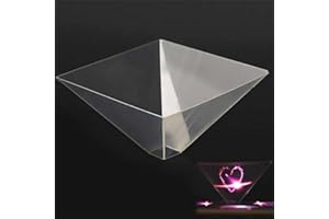 Rosixehird Proiettore Ologramma 3D, Piramide Ologramma 3D, proiettore Ologramma Telefono per Qualsiasi Smartphone