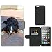 Produktbild GoGoMobile PU LEDER LEATHER FLIP CASE COVER HÜLLE ETUI TASCHE SCHALE // M00118016 Berner Sennenhund Pedigree Haustier // Apple iPhone 5 5S 5G