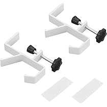 Gancio Da Tavolo Portaborsa - 2 Pezzi In Alluminio Per Ufficio, Studio E Computer - Foto 10