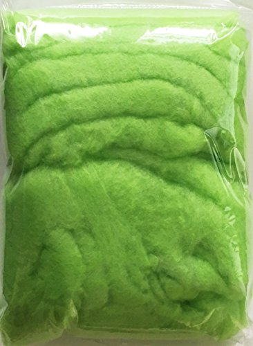 COLOR- WATTE, Farbwatte, farbige, bunte Dekowatte. 150g grün Art.12025 MAIGRÜN