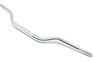 ALCHEMY PARTS Guidon Moto Fat Bars a partir de 28mm jusquà 22mm pour Motocross Trail Moto de Trial Supermotard Streetfighter Couleur Argent