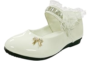 JDGY Prinzessin Schuhe Mädchen Tanzschuhe Lederschuhe Kinder Schuhe Britischer Stil Mary Jane Halbschuhe Blumen Kinder Hochzeit Schuhe Ballerina Kleinkind Schuhe