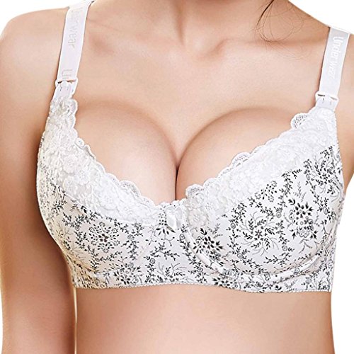 Hee Grand Women Cotton Nursing Bra Maternity Fittings 75B/C Black