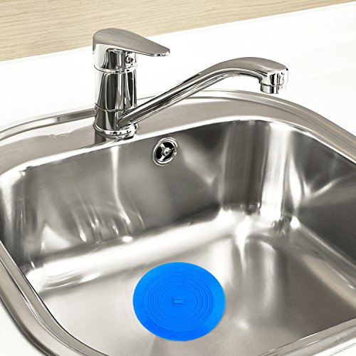 Mudder Waschbeckenstöpsel Badewannenstöpsel Ablaufstöpsel Abflussstopfen für Küche, Bad und Wäschereien 6 Zoll (Blau) - 6