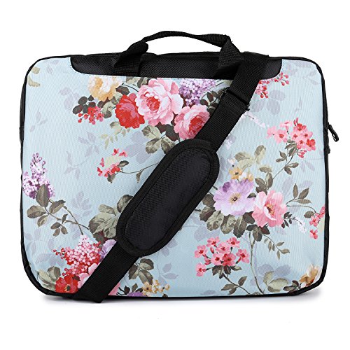 TaylorHe 15   15 6 Zoll Notebooktasche  Schultertasche f  r Notebook mit Muster   Laptoptasche mit Griff und Seitentaschen Laptop Bag bunte  Blumen