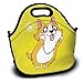 Produktbild Aoliaoyudonggha Kawaii Corgi Portable Lunch Tote Bags, Takeaway Lunch Box, Outdoor Travel Fashionable Handbag for Men Women Kids Girls