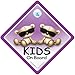 Kids on Board Car Sign, Baby on Board Sign with Suction Cup, Baby on Board with Sunglasses, Baby on Board with Shades Car Sign, Child on board, Children on Board Car Sign, Car Window Sign, Grandchildren On Board Car Sign
