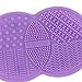 Lalang Silicone Makeup Brush Cleaning Mat Brush Scrubber Board Cosmetic Clean Tool (purple)