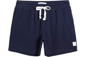 MAAMGIC Pantalones Cortos Hombre Deportivos Casuales Jogger Shorts de Deporte Pantalón Pijama Algodón Knit Cintura Elástica con Bolsillo 14cm