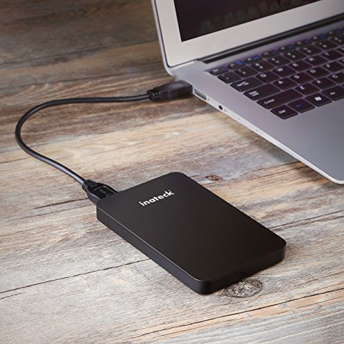 [UASP und SATA3] Inateck USB 3.0 Externes Festplattengehäuse für 9.5mm 7mm SATA HDD SSD Festplatten (2,5 Zoll) Werkzeuglose HDD Installation - 7