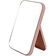 selcouth yyds Makeup Mirror,Foldable Desktop Vanity Mirror Portable Rectangular Makeup Mirror for Travel Camping Home(Pink)