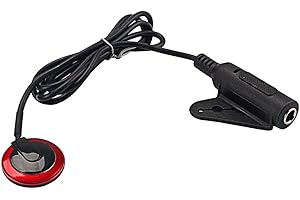 Alnicov Piezoelektrisches Kontaktmikrofon für Gitarre, Violine, Banjo, Ukulele, Mandoline