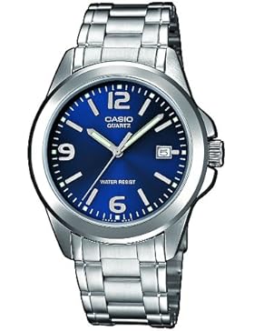 Casio Herrenuhr Analog Quarz mit Edelstahlarmband – MTP-1259PD-2A