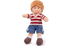 Bigjigs Toys Poupée 28cm Harry | Jouet Enfant | Jeu Traditionnel Enfant | Nounours | Jouet Enfant | Cadeau Enfant | Jouet pour Fille