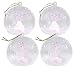 Produktbild Lunartec Baumkugeln: Mundgeblasene LED-Glas-Ornamente in Kugelform, 4er-Set (Weihnachtsbaum Schmuck)