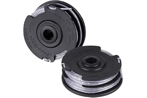 DONKIVVY Bobina da 6 m e filo doppio taglio per decespugliatori Greenworks G40LT G40LT30 21107, bobina e linee