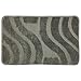 Produktbild SYMPHONY Badteppich Badematte WC Bad Vorleger Badzimmer Matte Teppich Duschvorleger Pflegeleicht Flor Vorderseite und gummierte Rückseite Rutschfest 50x80cm Grau TPB3506gr1