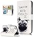 Produktbild Roreikes Huawei P8 Lite Hülle, Huawei P8 Lite Case, Hülle Muster Blume Strap Wallet Cover Tasche Bunte Retro PU Leder Flip Case Handytasche Muster Schutz Hüllen im Bookstyle Handyhülle Ledertasche mit Stand mit Neun Funktion Kartenfächer Magnetverschluss Magnet Etui Schale Schutzhüllen für Huawei P8 Lite