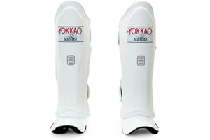 YOKKAO Matrix Shin Guards: Premium Microfiber Leather for Maximum Protection and Mobility - Best Shin Guards for Muay Thai, MMA, and Kickboxing