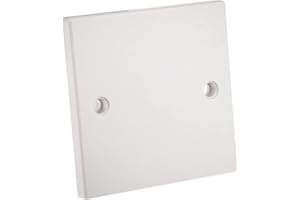CDL Micro Single Gang Electrical Socket Blanking Plate - White, UT-810WH