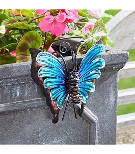 Garden Mile Frosch-Gartenornament Aus Metall – 17x10x4 Cm, Wetterfest Für Blumentopf & Garten