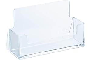 'helit h2350902 porta biglietti da visita – "The helpdesk, carta formato 85 X 55 mm, Trasparente