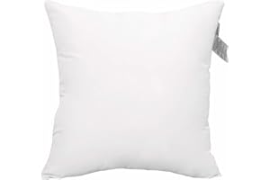 ACCENTHOME 18x18 Pillow Inserts (Pack of 1) Hypoallergenic Throw Pillows Forms | White Square Throw Pillow Insert | Decorative Sham Stuffer Cushion Filler for Sofa, Couch, Bed & Living Room Decor