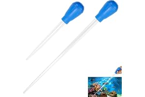Feirdhoo Pipett 2 stycken 30 ml och 50 ml, stor pipett med sugballong, pipetter för akvarium, vattenbyte, mulmsugning