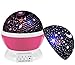 Produktbild Night Ligthing Lampe, mkqpower Romantische 3 Modi Colorful LED Moon Sky Star + Träumer Schreibtisch drehbar Cosmos Starlight Projektor für Kinder Kids Baby Schlafzimmer (lila) (rosa)