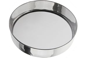JOTEKONOBY Lightweight Stainless Steel Flour Sieve with 40 Mesh Fine Screen for Sifting Flour Baking Powder or Cocoa Powder, Metal Construction for Kitchen Use (B)