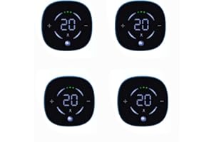 Yonars EMS Trainingsgerät Zubehör 4 Packung, EMS Bauchmuskeltrainer Zubehör mit 6 Modi & 18 Intensitäten, Unterseite Zwei Elektromagnetische Punkte, LCD Bildschirm EMS Bauchmuskeltrainer Zubehör