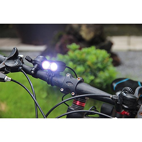 Super LED Nachladbare Wasserdichte Fahrradlicht Fahrradlampe Fahrradbeleuchtung Fahrrad Scheinwerfer Vorne Lampe Berg Straße Kamping Reise mit Batterie & Ladegerät - 7