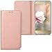Produktbild kwmobile Hülle für Huawei P8 Lite (2017) - Flipcover Case Handy Schutzhülle Kunstleder - Bookstyle Flip Cover Rosegold