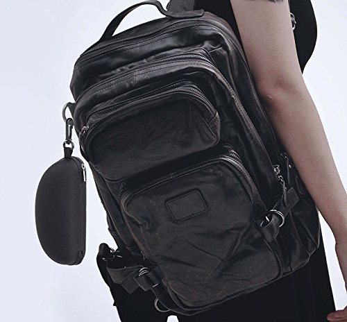 Hosaire Brillenetui Mode Schwarz Reißverschluss Brillen Etui Brillenbox für Sonnenbrillen,Sonnenbrille Box - 3