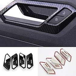 FFZ Parts Poignées de finition aspect carbone pour T-Roc TDI TSI Rline