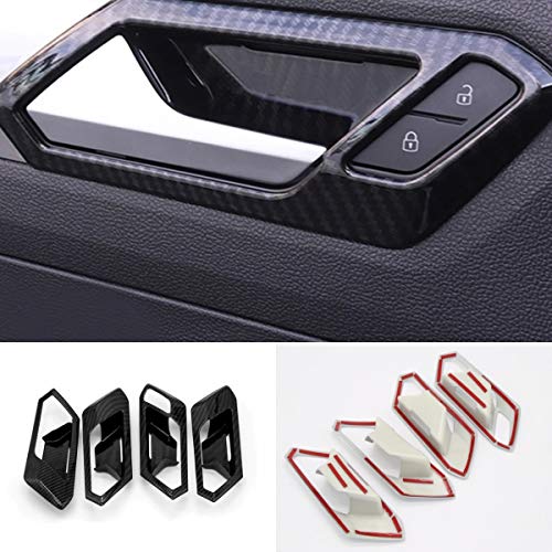 FFZ Parts Poignées de finition aspect carbone pour T-Roc TDI TSI Rline