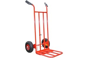 LIFT MATE Heavy Duty Sack Truck with Folding Toe, Sack Barrow with Large Pneumatic Wheels, 250kg Capacity