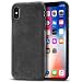 Produktbild Mthinkor iPhone XS Hülle, iPhone X Hülle Luxus Schlanken Gehäuse aus Alcantara Material für iPhone X und iPhone XS (Schwarz)