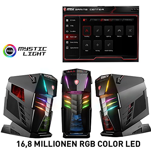 MSI 9S6-B91211-006-956-B907-102 Aegis Ti3 VR7RD SLI-006DE Desktop PC (Intel Core i7-7700K, 2000GB Festplatte, 32GB RAM, Geforce GTX 1070, Win 10 Home) schwarz - 10