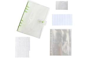 GEEGVV Album de rangement pour perles de peinture diamant A5 avec pochettes auto-scellantes - Organiseur de feuilles en plastique transparent - Rangement pour strass, Plastique, Strass