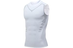 BERISYIOS Duneva Abnehmweste, Vitalvest Abnehmweste, Herren KöRperformendes Bauch-Weg Kompressions Shapewear Unterhemd