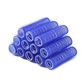UEB Bigoudis 12Pcs Auto-Agrippants Rouleaux Cheveux S'Accrochent Toute Taille Coiffure Sûr Et Pratique Sans Blesser Les Cheveux 15Mm