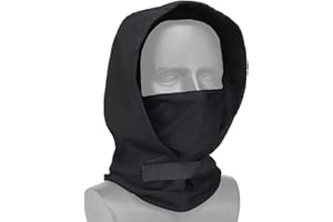 WarmHeartting Taktische Nacht-Kopfbedeckung, Kapuzen-Kopfbedeckung, Camouflage-Vollgesichtsmaske, Airsoft-Masken zubehör für Nacht-Stalker, Cosplay, Paintball, Halloween