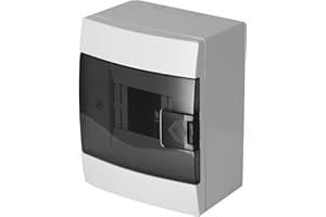 Quadro Elettrico da Parete 1 File per 4 Moduli 104x140x173 mm IP40 – Bianco Scatola di Distribuzione in ABS – Centralino per Impianti Elettrici da Interno – Horoz Electric